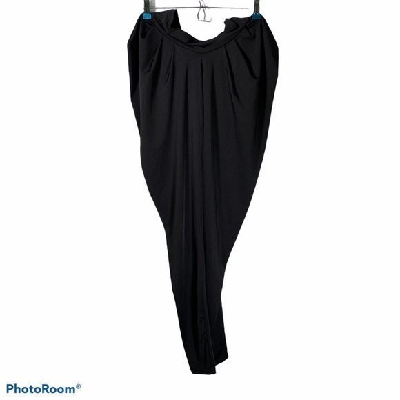 Gia-Mia Black Women's Dance wear Hip Hop Draped Pants Small - Picture 2 of 5